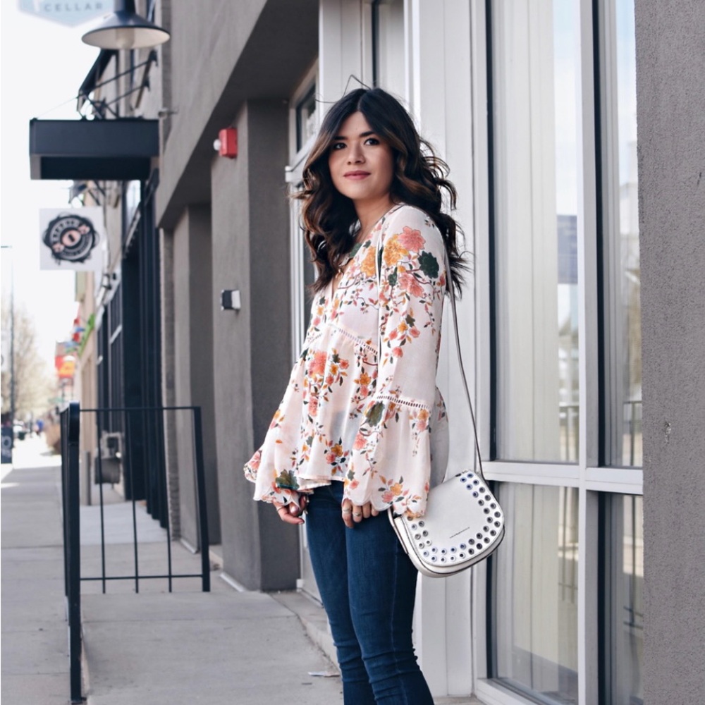 Sun & Shadow Floral Top